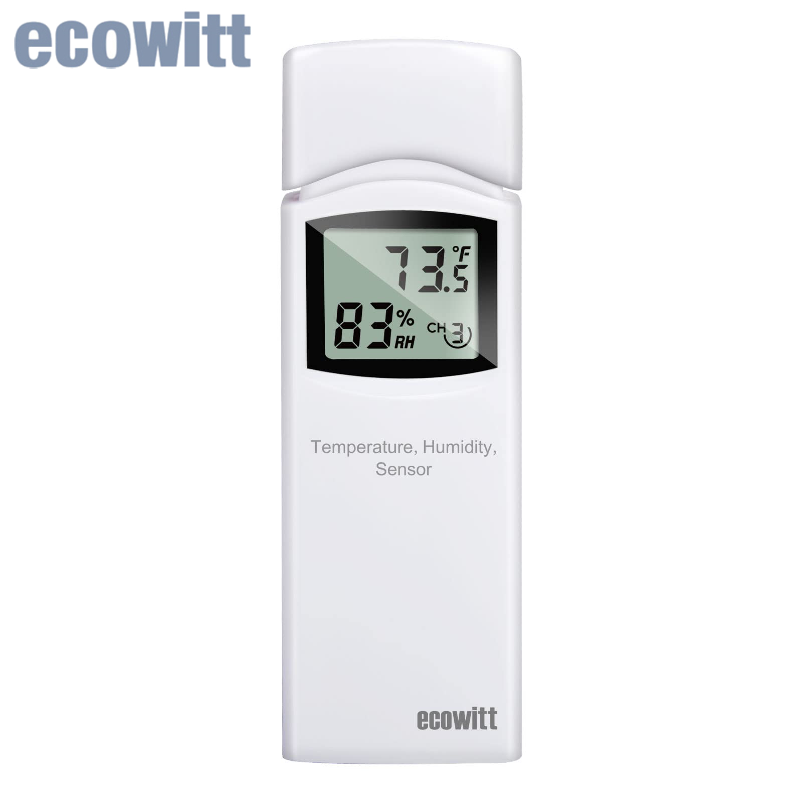 Rain Gauge Digital - Ecowitt WN31(WH31) Thermometer Hygrometer Wireless 8-Channel