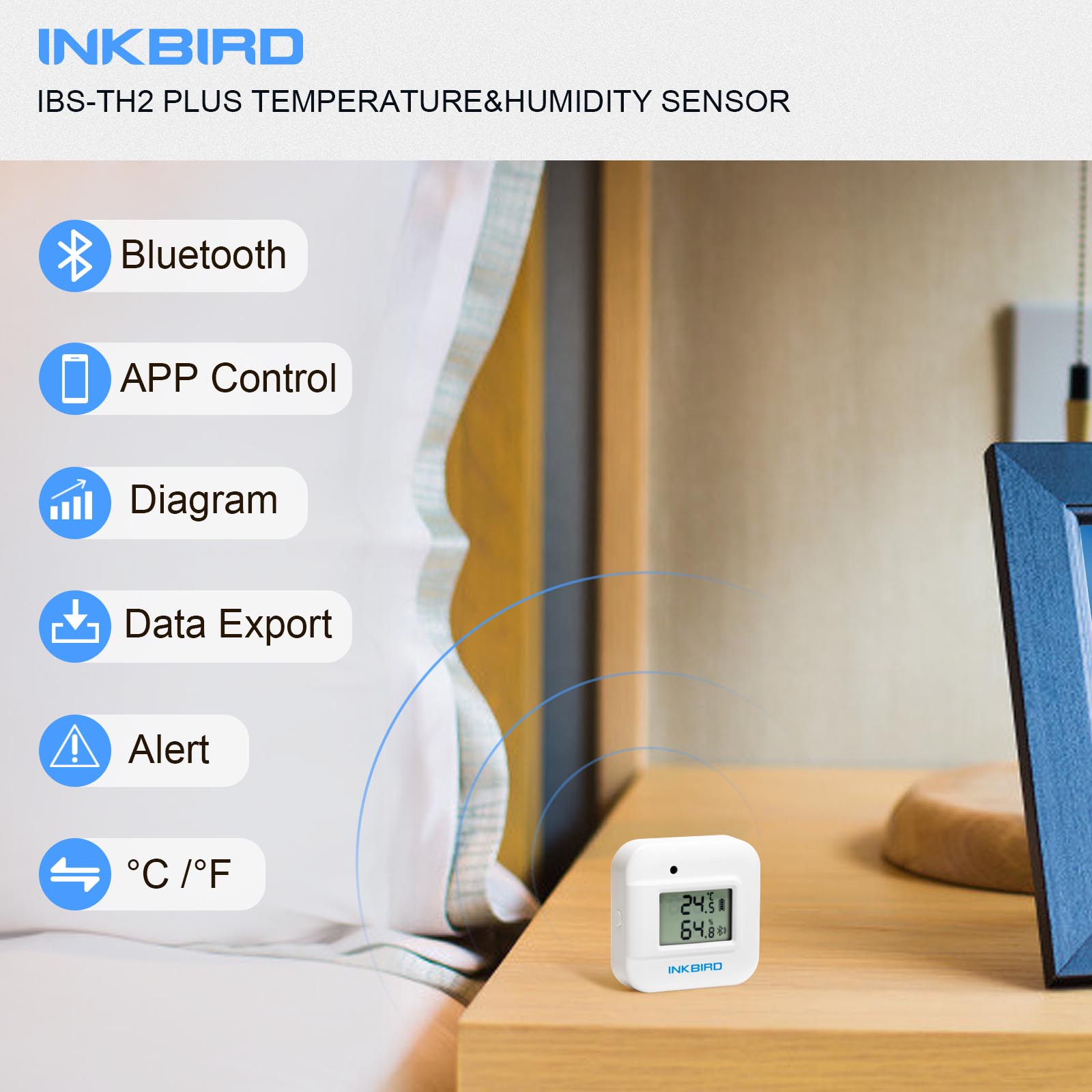 INKBIRD Bluetooth Thermometer  - Rain Gauge Digital 评论和价格