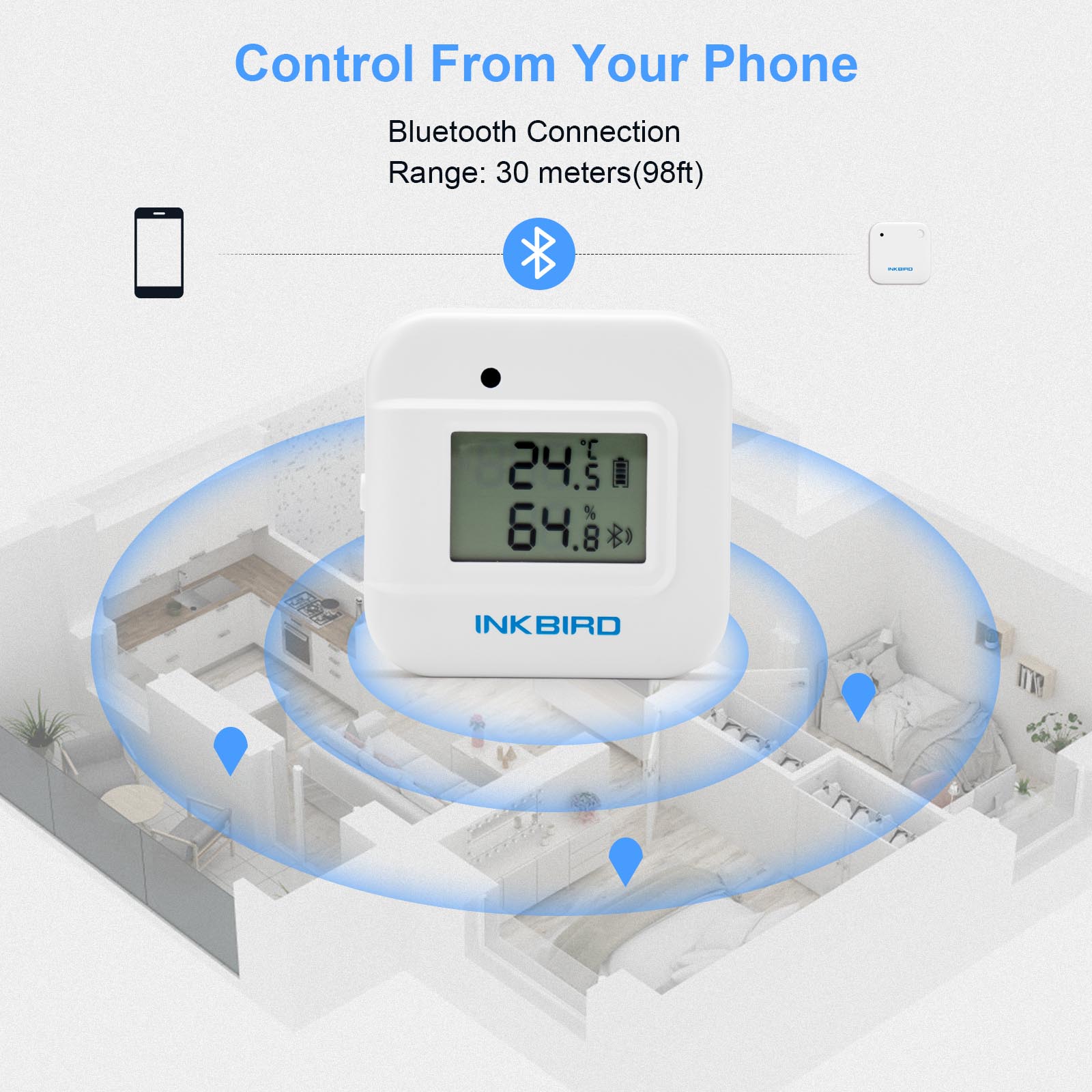 INKBIRD Bluetooth Thermometer  - Rain Gauge Digital 评论和价格