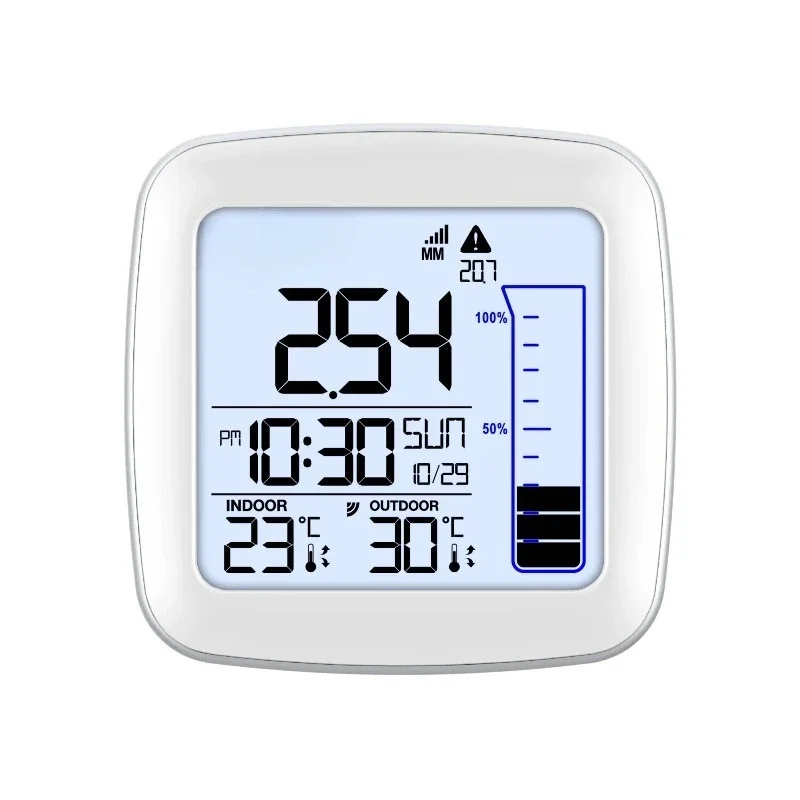 Digital Indoor and Outdoor Tem - Rain Gauge Digital 评论和价格