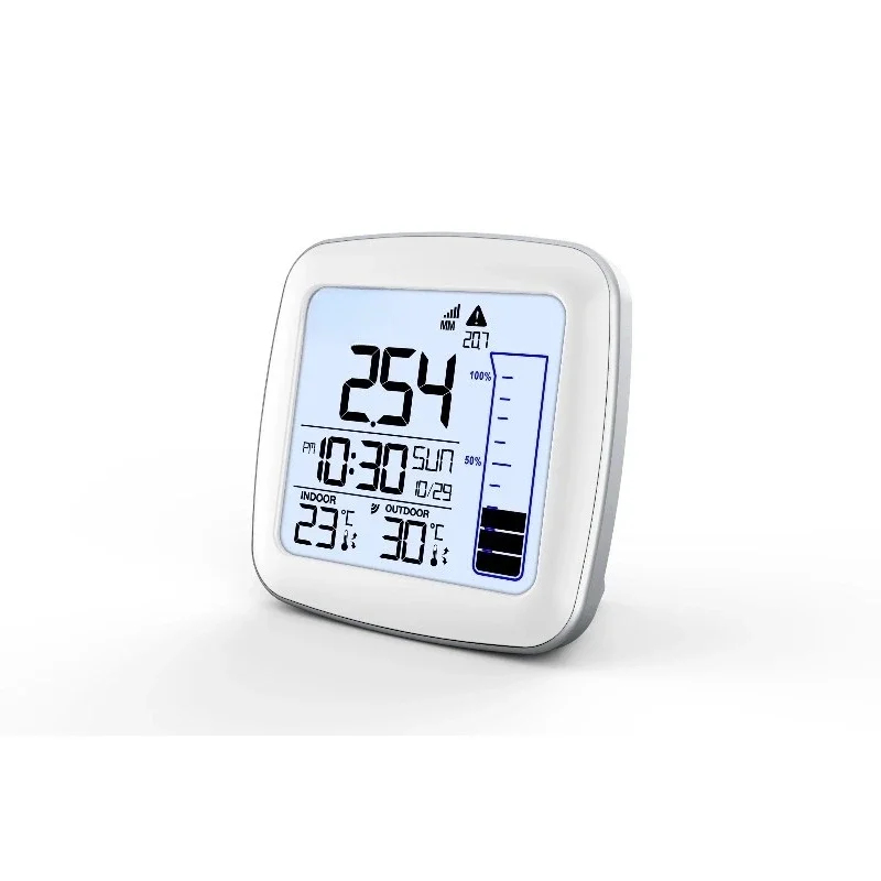 Digital Indoor and Outdoor Tem - Rain Gauge Digital 评论和价格