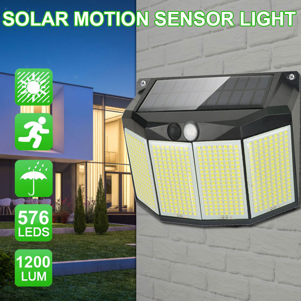 576LEDs Solar Powered Wall Lam - Smart Garden Solar Lights 评论和价格