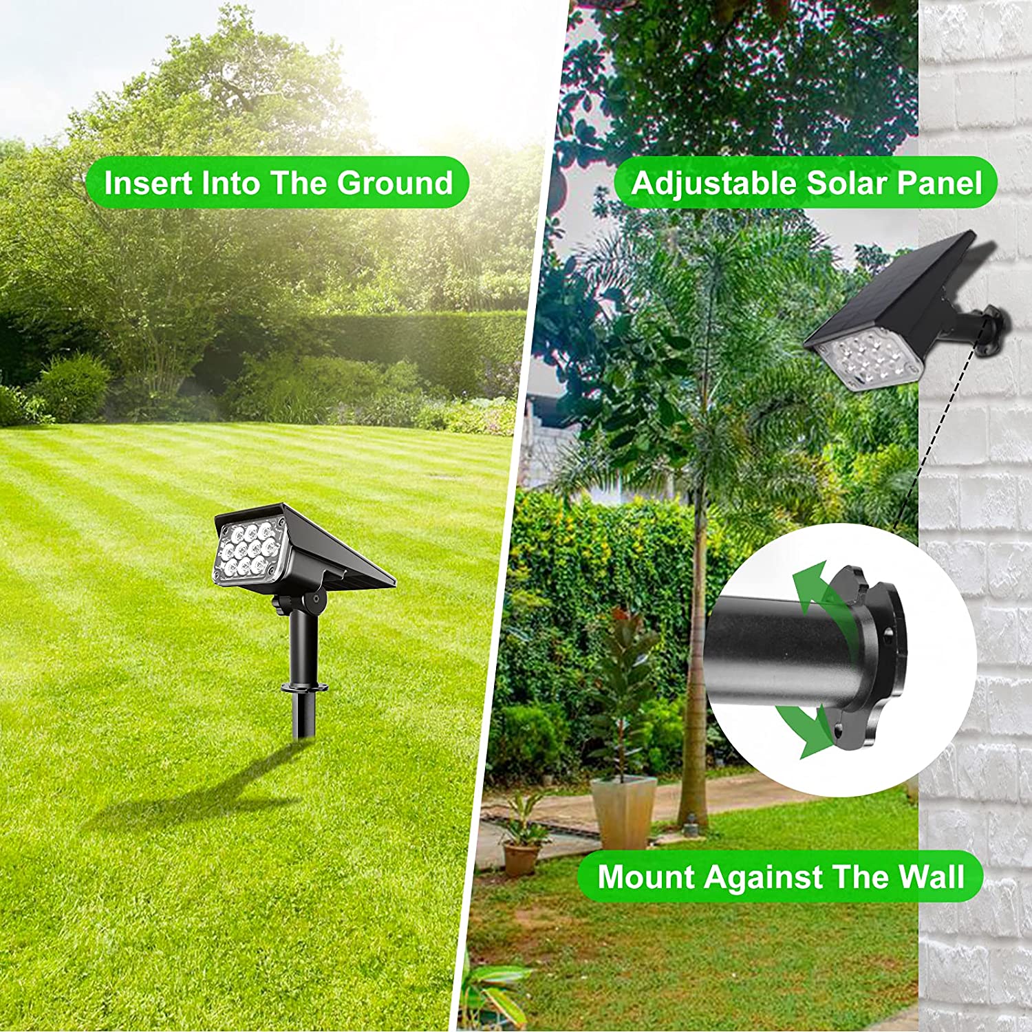 4pcs Solar Spotlight Outdoor G - Smart Garden Solar Lights 评论和价格