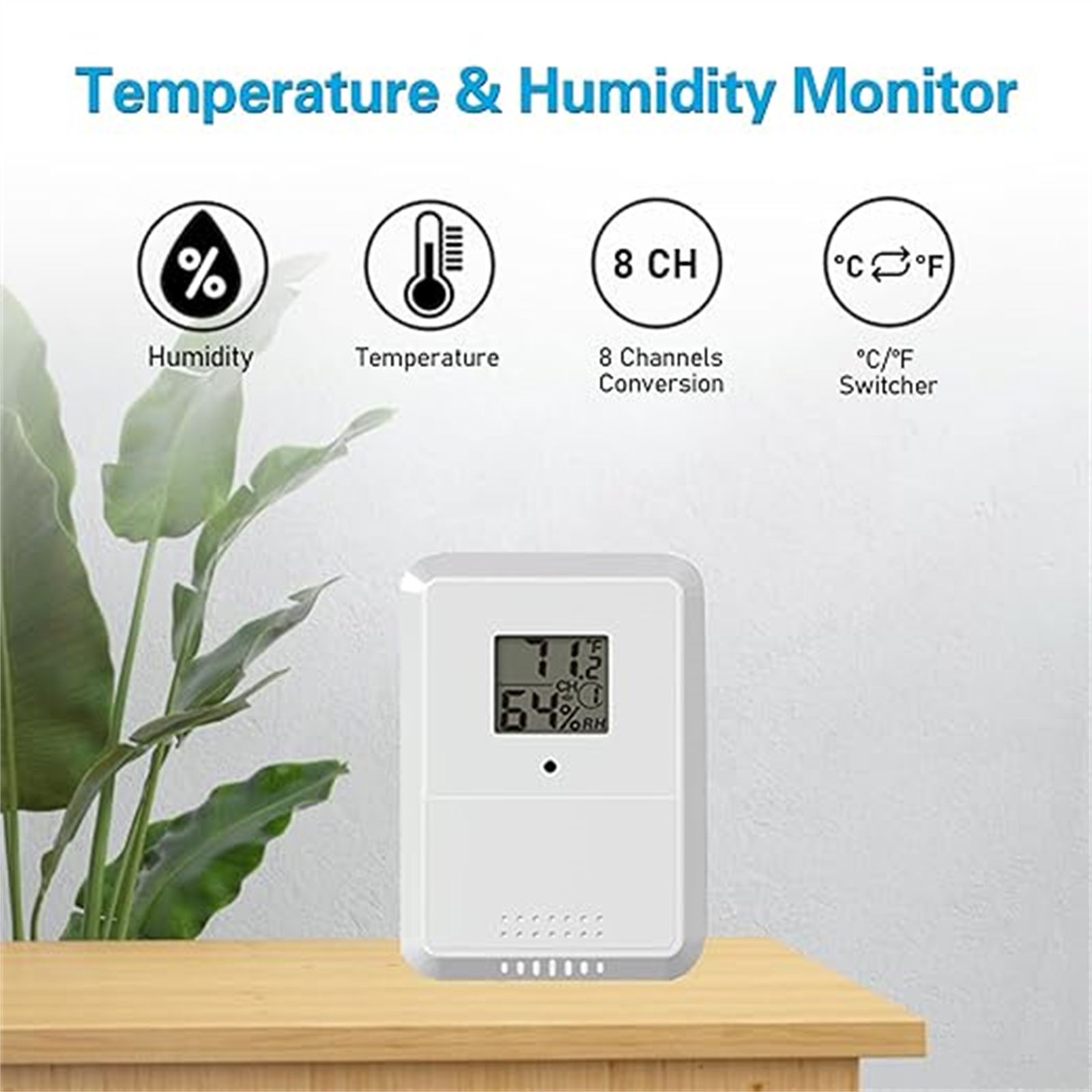 Wireless Temperature & Humidit - Rain Gauge Digital 评论和价格