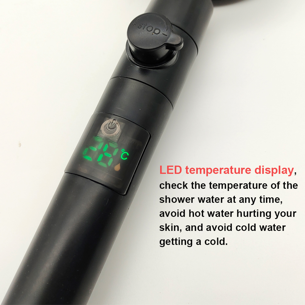 New LED Shower Head Temperatur - Rain Gauge Digital 评论和价格