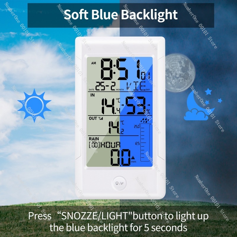 Wireless Weather Station with  - Rain Gauge Digital 评论和价格