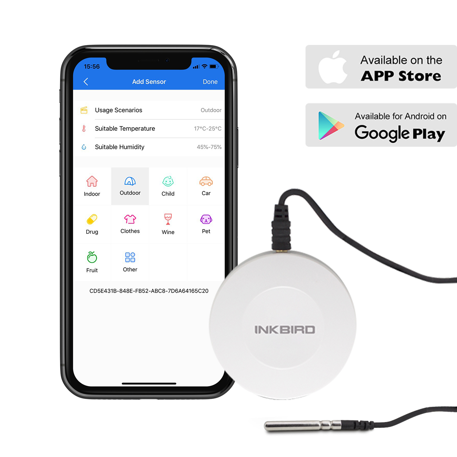 INKBIRD Pocket-Sized Sensor Bl - Rain Gauge Digital 评论和价格
