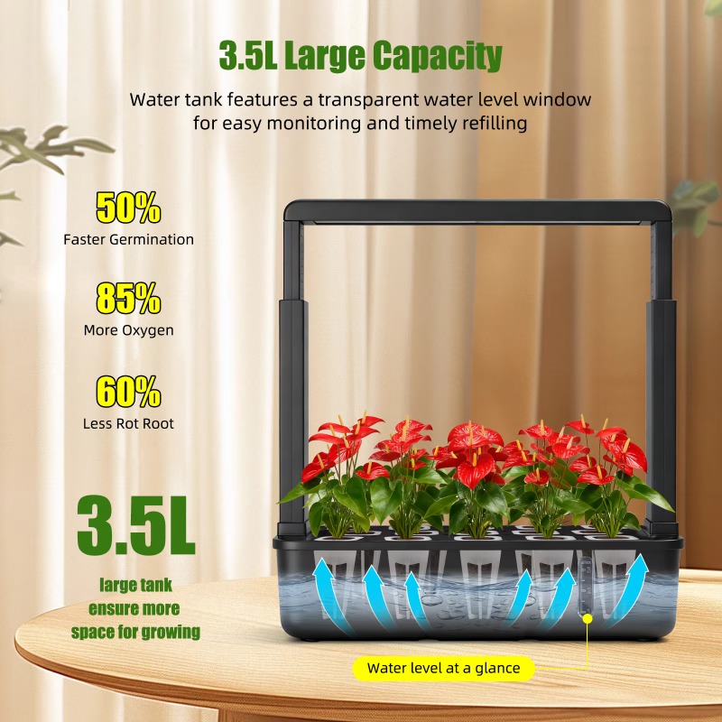 Indoor LED 15 Tube Hydroponics - Smart Garden Youtube 评论和价格