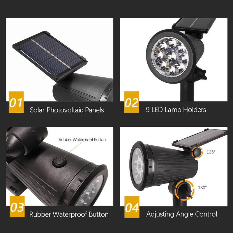 1/2PCS Solar Landscape Lights  - Smart Garden Solar Lights 评论和价格