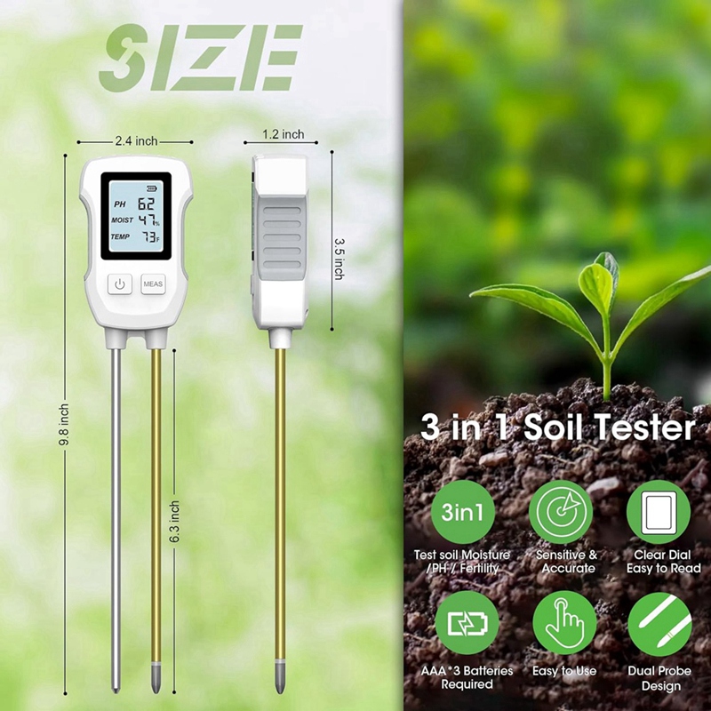 3 in 1 Soil Moisture Meter, Di - Soil Test Digital 评论和价格