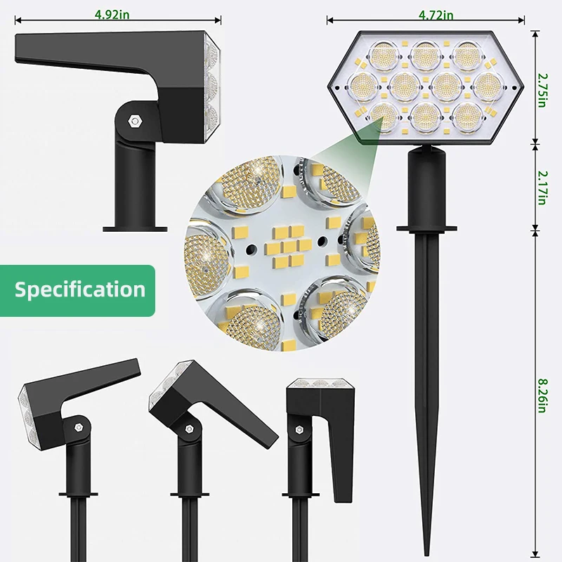 Solar Lights Outdoor  92 LED S - Smart Garden Solar Lights 评论和价格